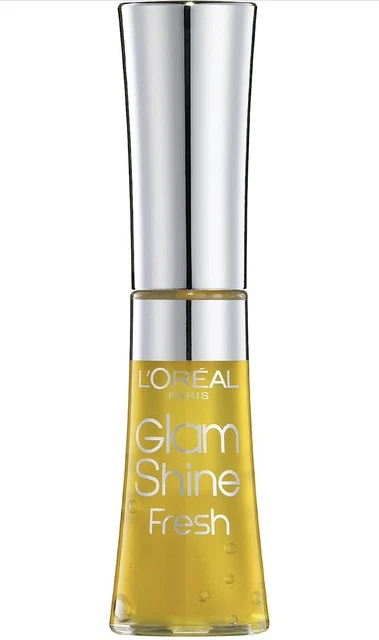 Gloss L'Oréal Glam Shine Fresh 185 Aqua Lychee - Hydratant 6ml - Senteur Agrumes - Neuf