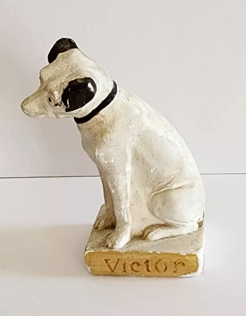 RCA Victor Nipper Logo Dog, Chalkware