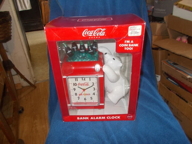 Coca-Cola    Bank  Alarm   Clock   Polar  Beer  New  In   Box
