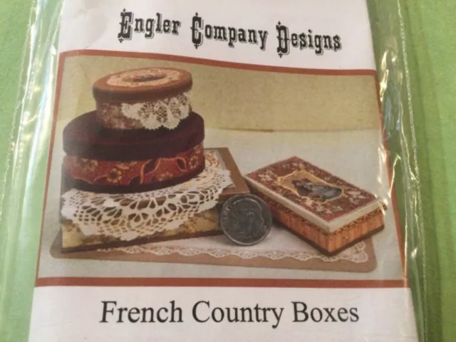 1/12" scale - French Country Boxes kit by Engler Co. Designs