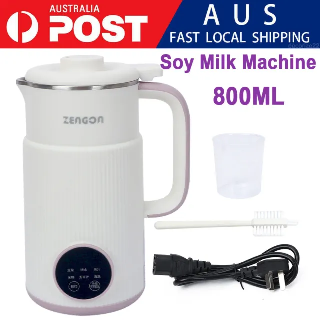 800ml Soybean Soymilk Machine Fruit Grain Soy Milk Maker Mini Blender AU STOCK