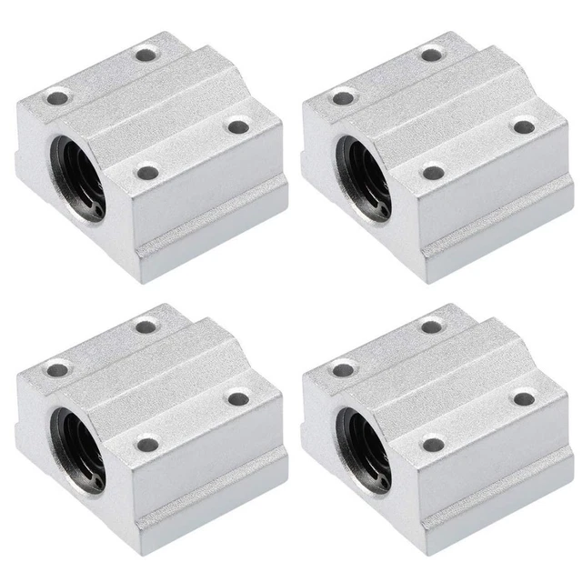 4Pcs Aluminum Linear Ball Bearing Linear Motion Ball  CNC Router 3D Printer