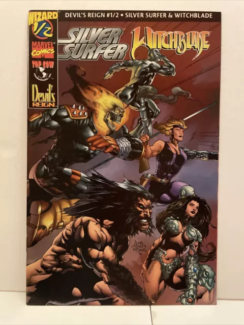 DEVIL'S REIGN 1/2 Silver Surfer/Witchblade WIZARD 1/2 Comics Near Mint 1997 VF+