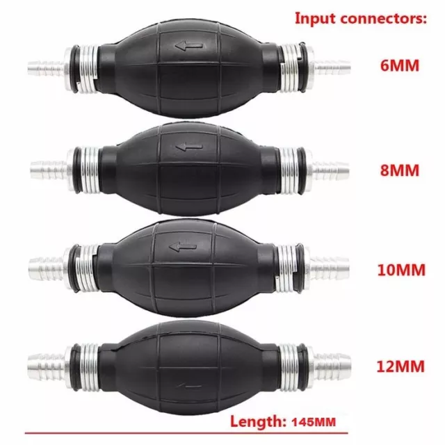 12 mm Benzin Diesel Wasser Öl Vakuum Notpumpe Manuelle Übertragung Kraftstoff Syphon 3