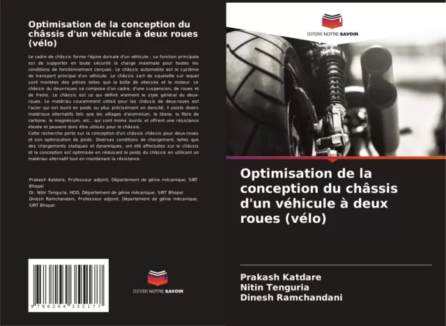 Optimisation de la conception du châssis d'un véhicule à deux roues (vélo) Buch