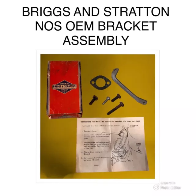 Briggs & Stratton Carburetor Bracket Assembly Oem New Old Stock 298081 298082