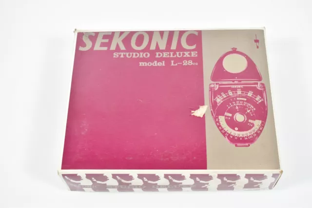 Vintage Sekonic Studio Deluxe Model L-28c2 Original Package Storage Display Prop
