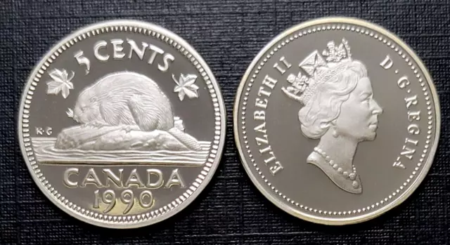 Canada 1990 Proof Five Cent Piece!!