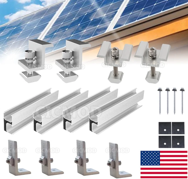 Solar Mounting Set 500w Solar Panel Profiwoab Solar Panel Mount Kit, Bracket For Solar ...