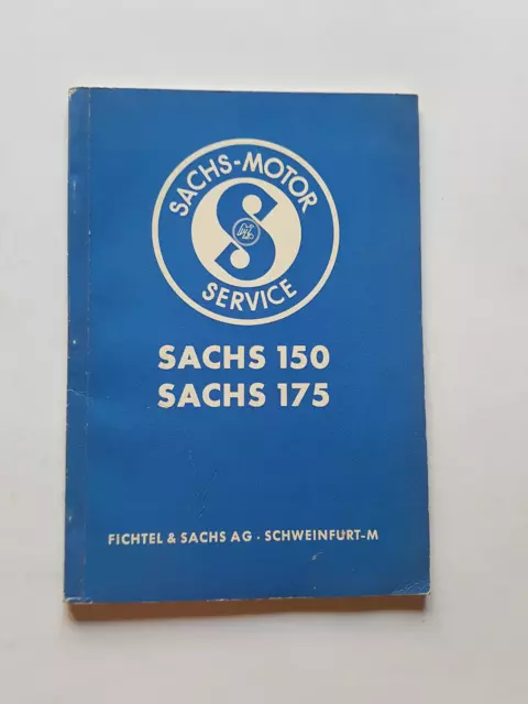 Sachs 150 - 175 1954 manuale officina italiano originale workshop manual