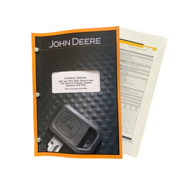 John Deere 655C 755C 655Cii 755Cii Crawler Operation Test Service Manual+ !Bonus
