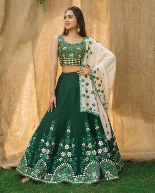 Festival Matrimonio Indiano Lengha Designer Bollywood Pakistano Lehenga Choli