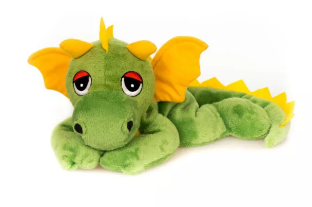 Habibi® Plush Glücksdrache o. Dino Wärmekissen Mikrowelle Wärmetier Hirsefüllung