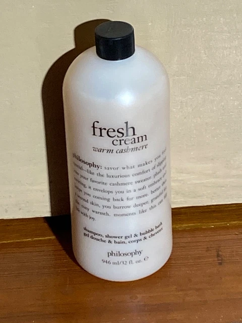 Champú de gel de ducha de cachemira cálida crema fresca Philosophy 32FL ¡NUEVO!