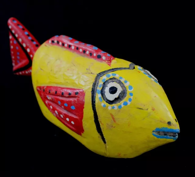 Art Afrikanisch - Maske Marionette Fisch Bozo aus Holz Afrikanisch Fish - 22 CMS