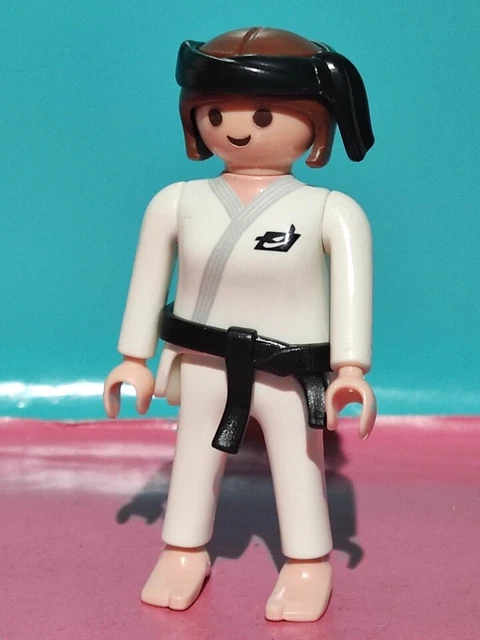 Playmobil Figure Femme Karateka Yudoka Taekwondo Yudo Karate Ceinture Noire
