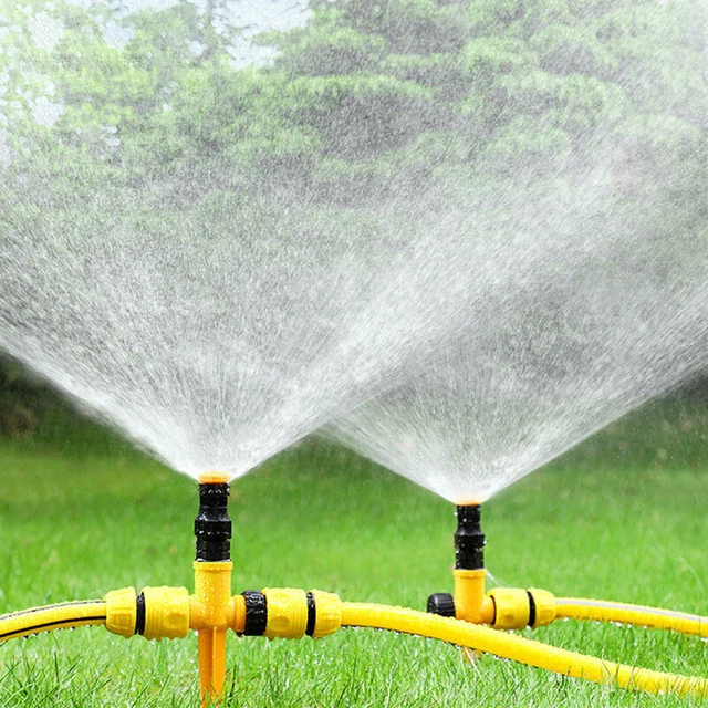 1pz Sistema Irrigazione Auto Rotazione 360° Giardino Prato Irrigatore Regolabile*/t
