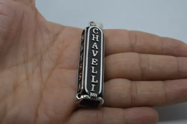 Put your favorite 4 names or dates on Hallmark Egyptian silver cartouch variety