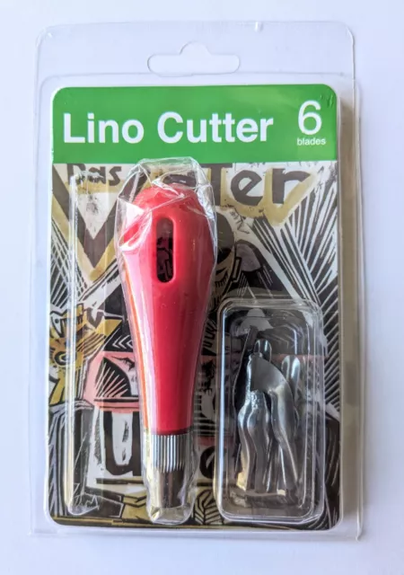 Lino Cutter / Cutting Tool With 6 Blades (Lino Prints, Handmade Stamps)