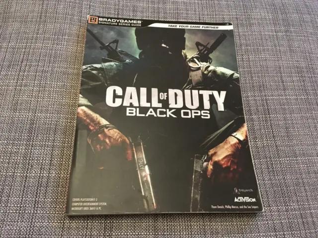 CALL OF DUTY BLACK OPS Official Strategy Guide XBOX 360 + PS3 + PC