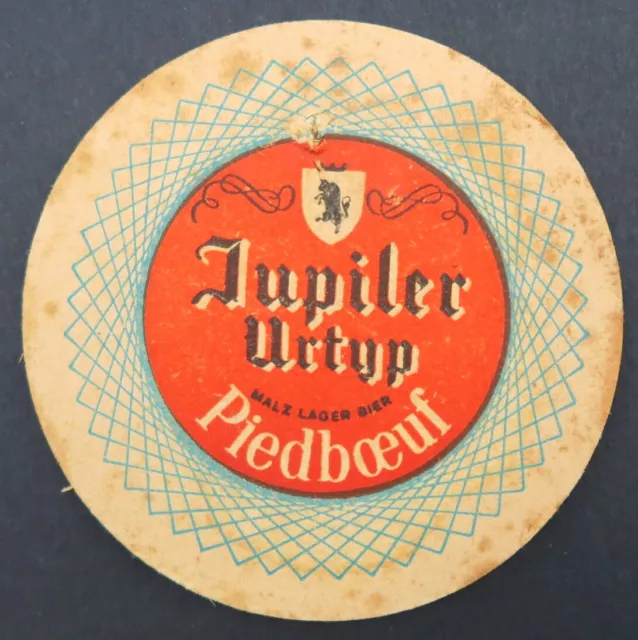 Ancien Sous-bock bière JUPILER Piedboeuf beermat coaster Bierdeckel 13