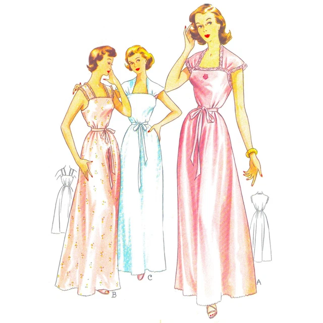 PDF - Patron de couture des années 1950, Robe de soirée - Buste : 43 (109cm) - Télécharger – Vintage Sewing Pattern Company PDF - Patron de couture des années 1950, Robe de soirée - Buste : 43 (109cm) - Télécharger – Vintage Sewing Pattern Company