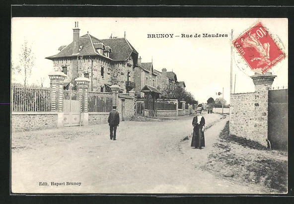CPA Brunoy, Rue de Maudres 1911
