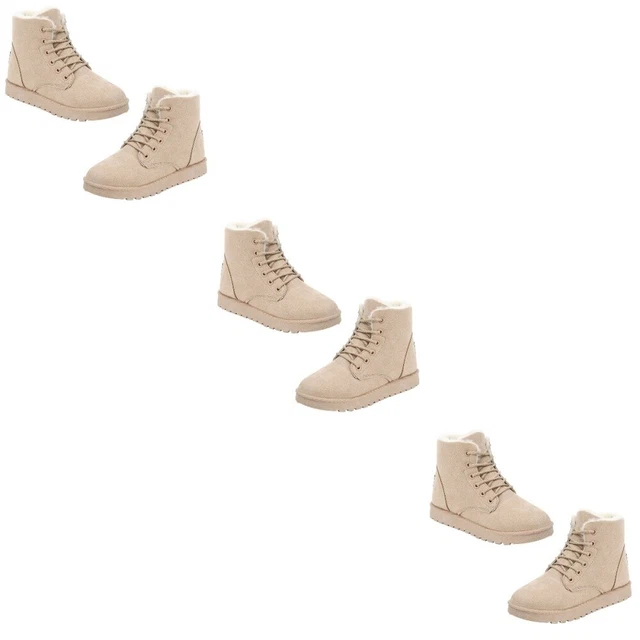 3 Pairs Scarponi Da Neve Corti Materiale Suola: Gomma Mancare Pantofola Donna