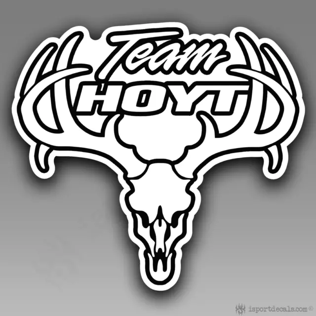 Team Hoyt Deer Antlers Buck Bow Hunting Logo Car Vinyl Decal Sticker