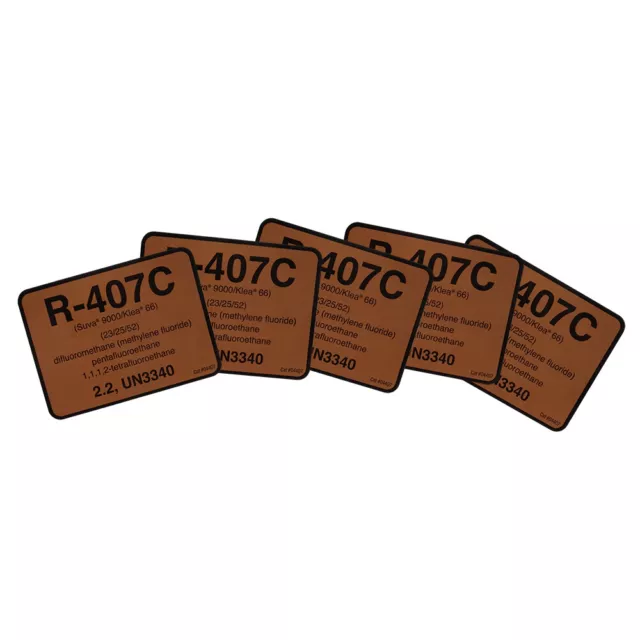 R-407C / R407C Label , Pack of (5)