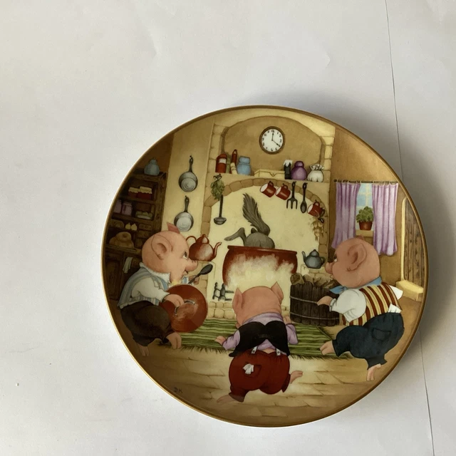 KAISER “THREE LITTLE Pigs” Third Fairy Tales Plate By Dorothea King. ? ...