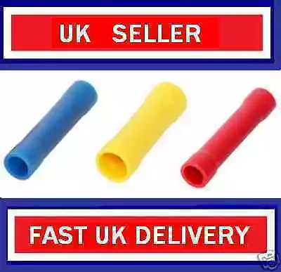 Butt Connectors Red, Blue & Yellow Crimps  Assorted Pack of 100