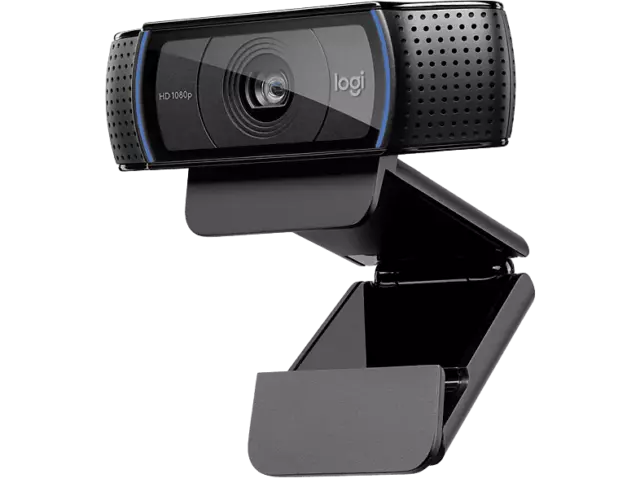 Webcam - Logitech C920, Full HD 1080p, Autofocus, Sonido Estéreo, Corrección de