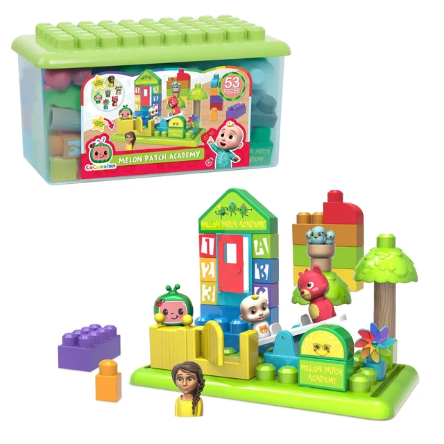 Cocomelon Patch Academy 53pc Large Building Blocks Preschool Ages 18m+ NEW