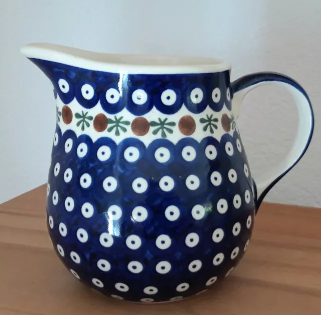 Bunzlau Keramik Krug Original aus Polen Handarbeit