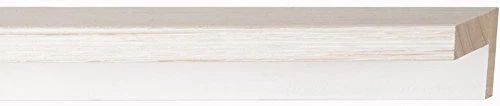 Canvas Floater Frame Moulding (Wood) 18Ft Bundle - Distressed/Aged White Finish
