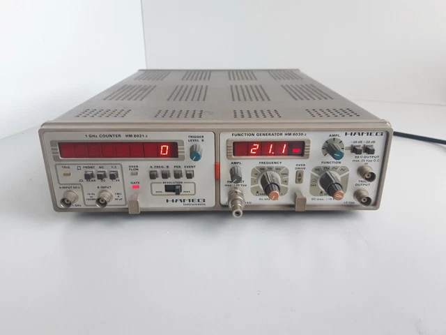 Hameg HM 8021-2 HM 8030-2 combination Function Generator 1 GHz counter