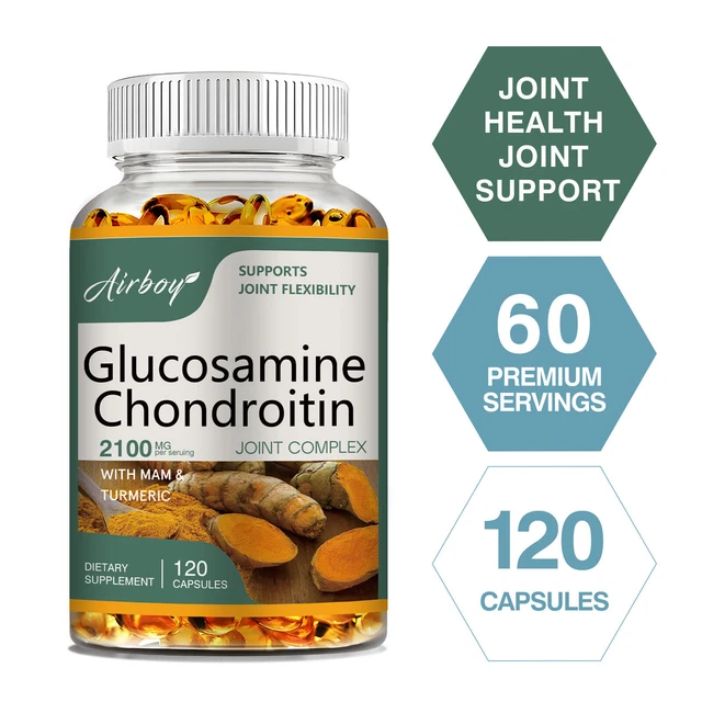 GLUCOSAMIN CHONDROITIN with Turmeric, MSM, Quercetin, Bromelain