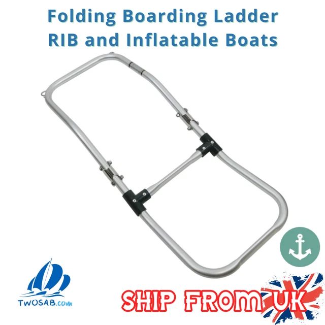 2 STEP FOLDING Boarding Ladder, RIB and Inflatable Boats £43.31