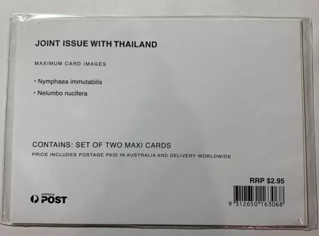 2002 Water Gardens Joint Issue with Thailand Set of 2 Maxi Cards 2