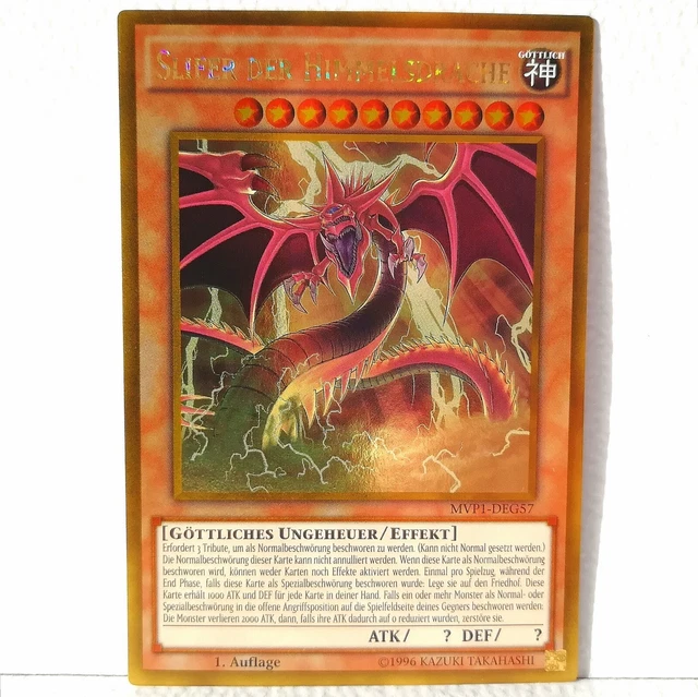 YuGiOh Slifer Der Himmelsdrache - Gold Secret Rare Deutsch