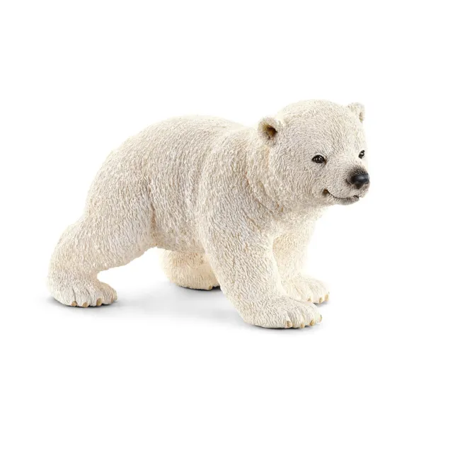 SCHEICH #14708 Wild Life Polar Bear Cub Walking 1 3/4" H FIGURINE PLASTIC