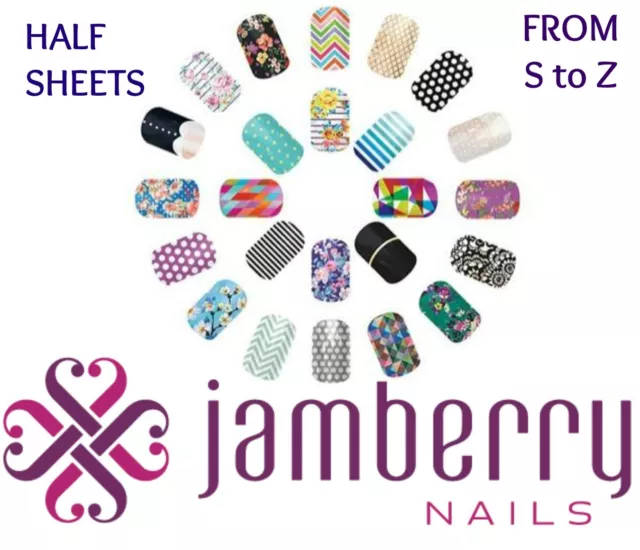 jamberry wraps half sheets with names from  * S to Z * buy 3 & get 1 FREE! 🎁