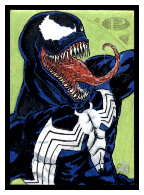 2019 Upper Deck UD Marvel Premier 1/1 Sketch Adam Conklin Venom JS