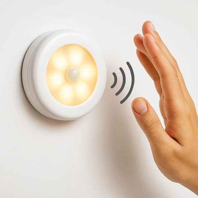 SINGLE MOTION SENSOR wireless light for wardrobes cupboards and under ...