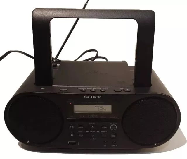 Sony ZS-RS60BT CD Boombox With Bluetooth, NFC, USB, Line In, AM/FM Radio-TESTED 2