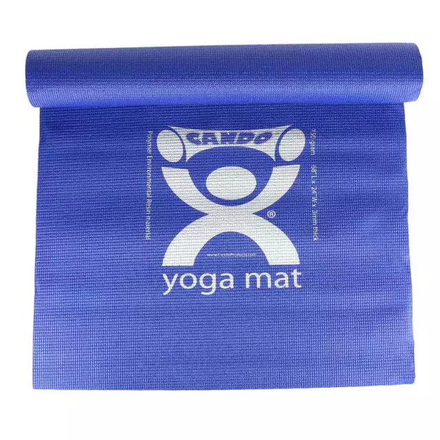 CanDo Premium Yoga Mat, Blue Yoga Mat