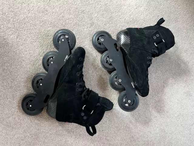 Adapt Hyperskate GTO Skates - Size UK 8 - Black - Barley Used/Good Condition