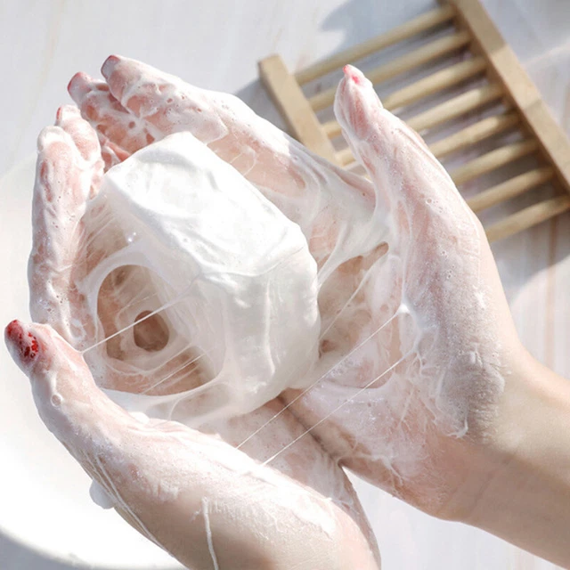 Goat Milk Soap Silk Protein Soap Remove Mites Tender White For Face Body Care