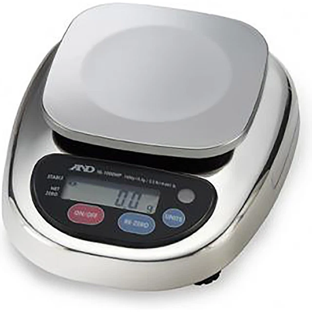 A&D, HL-3000WPN, Washdown Compact Scale, 6.6 lb x 0.002 lb, NTEP